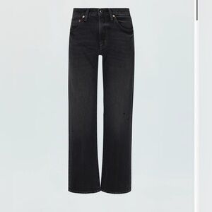 Pistola Lexi Mid Rise Bowed Straight Leg Jeans